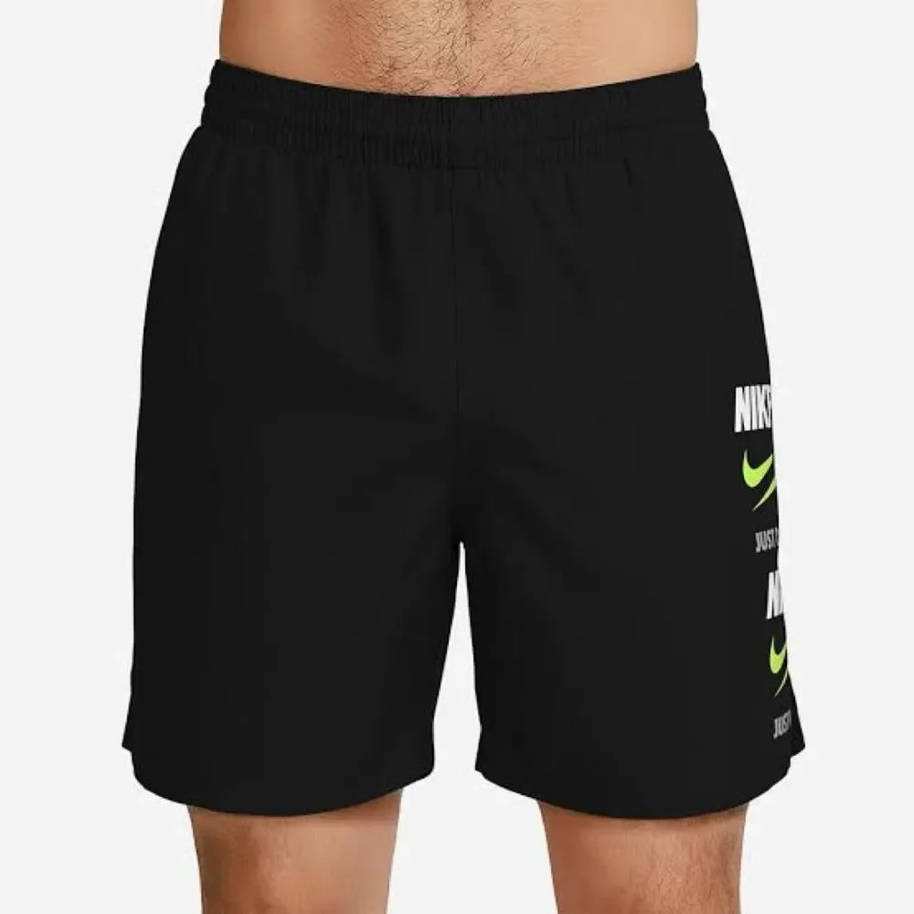 Nike Men's Black Swim-briefs-shorts